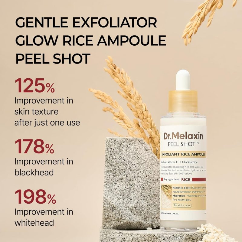 Dr. Melaxin Peel Shot Glow Rice Ampoule (80ml) - Image 2